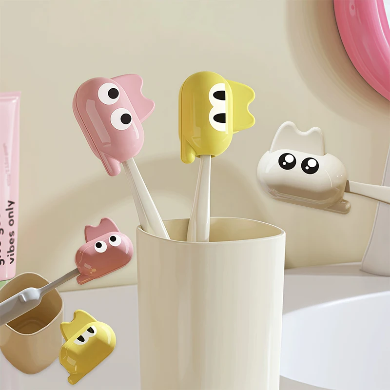 Protective Toothbrush Head Covers, Portable Travel Toothbrush Protector Caps for Home, School, Camping, Business and Bathroom