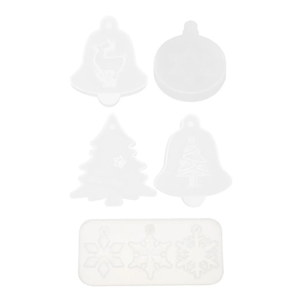 

5 Pcs Christmas Tree Night Light Mold Ornament Decorate Crystal Epoxy Decorations