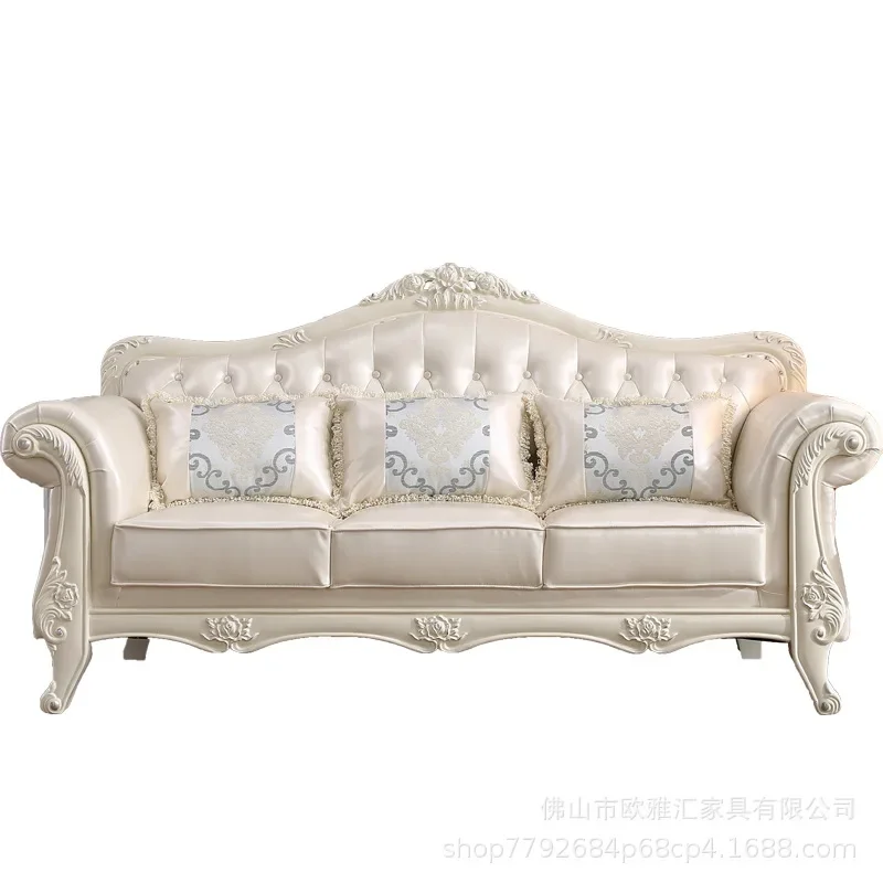 SA-3 Sofa combo for large and small units luxurious living room ebony high-end light luxury American solid wood carved furniture