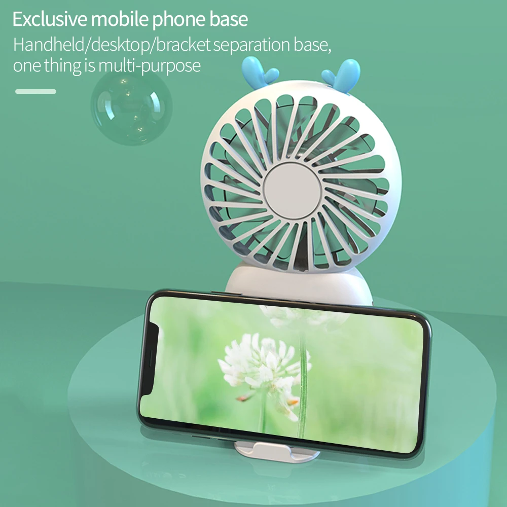 Мини-вентилятор летний ручной, с зарядкой от USB