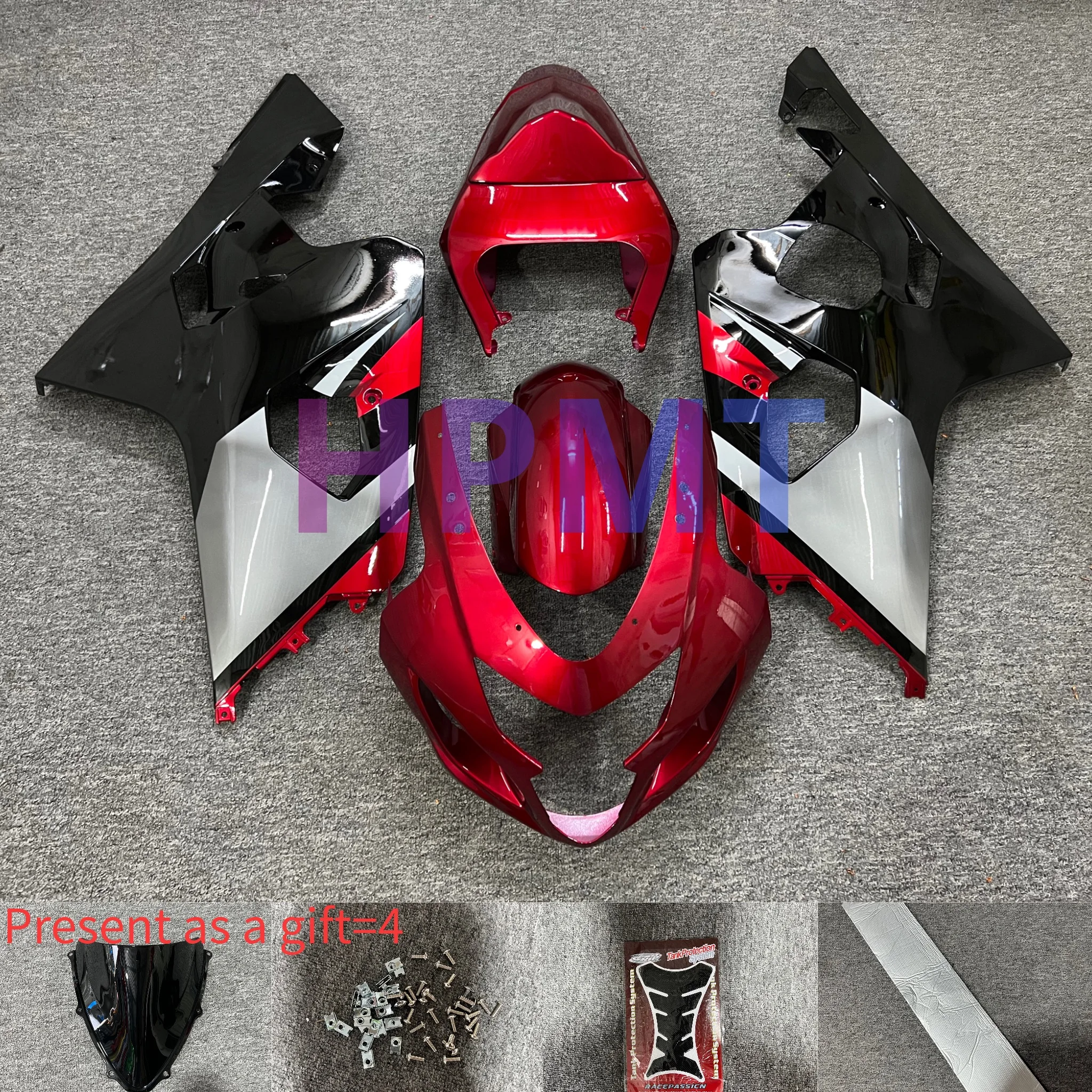 

Новый комплект обтекателей из АБС-пластика, подходящий для Suzuki GSX-R600 750 K4 2004-2005 GSXR600-750 2004 2005, полный обтекатель кузова