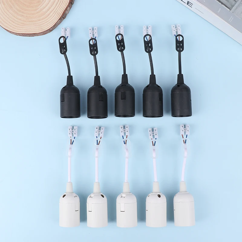 

5 шт. держатель розетки осветительная площадка аксессуары кабель лампы с E27 ремонтной конструкцией простой в использовании