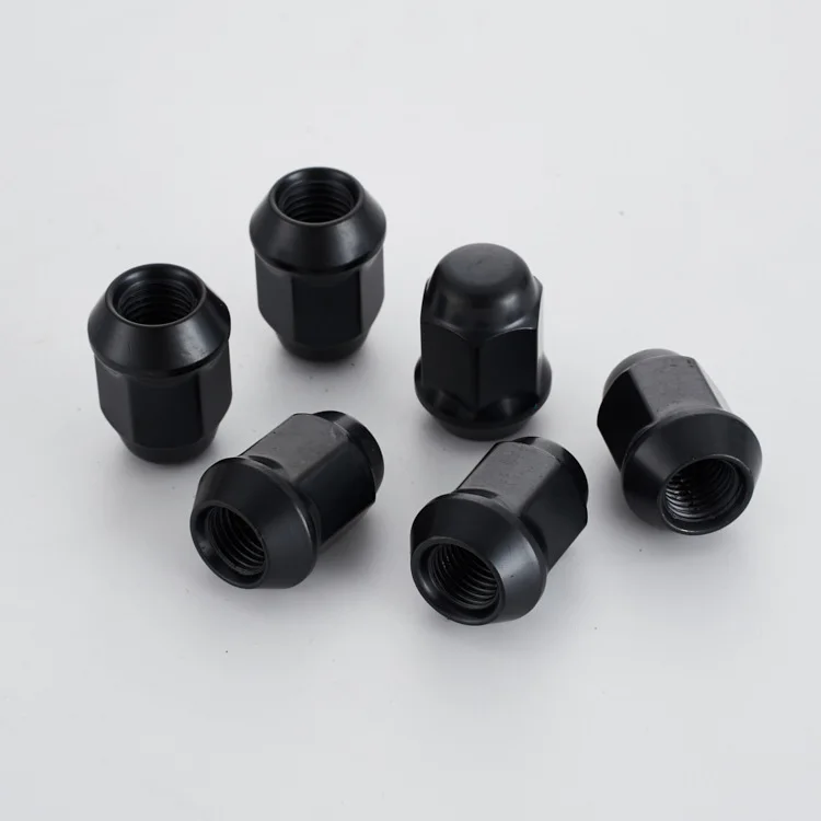 1PCS Car Chrome Wheel Lug Nuts Bulge Acorn Cone Seat Steel Racing Bolt Head Cover M14X1.5 M12x1.5 M12x1.25