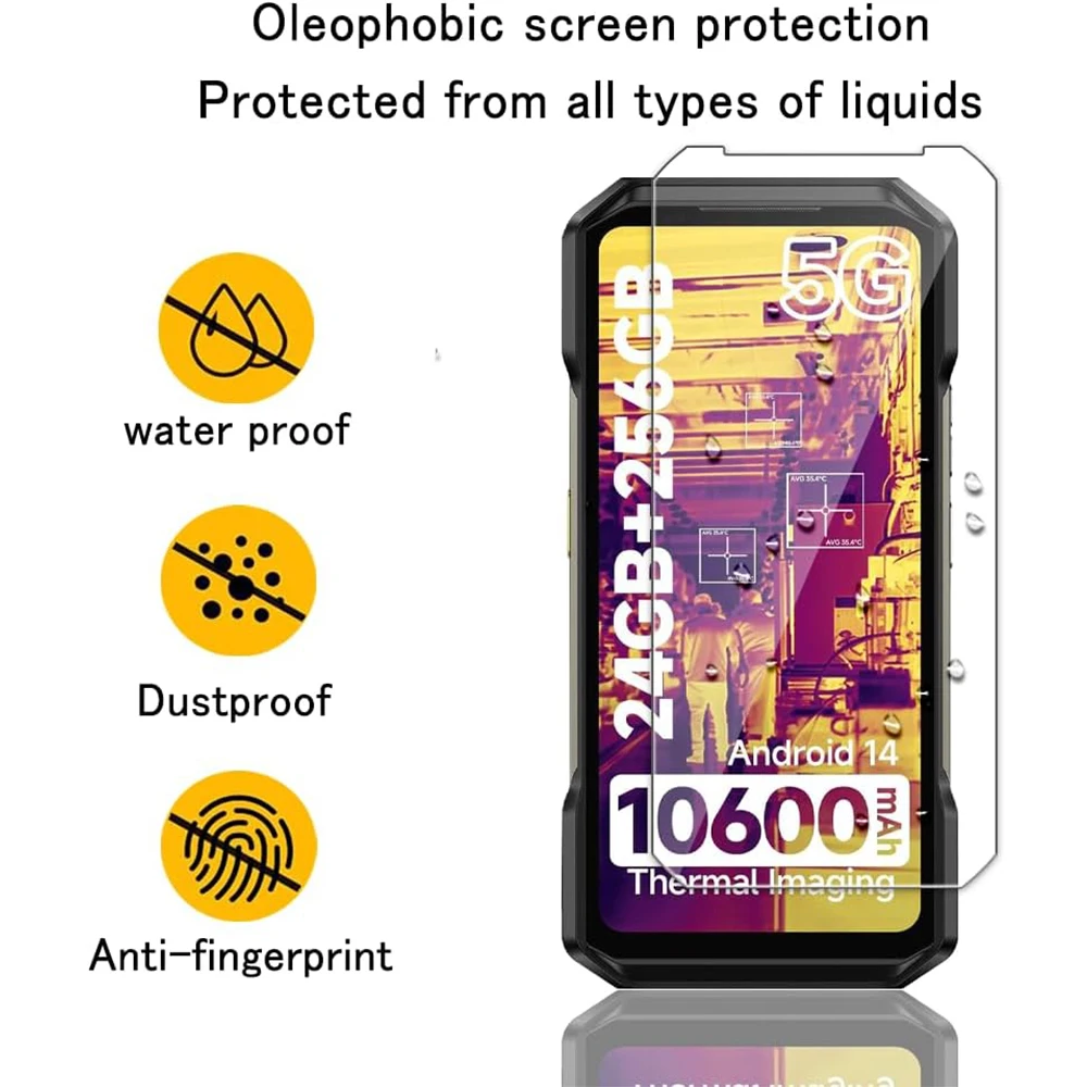 Szklane etui ochronne do Ulefone Armor 27 27T Pro Szkło hartowane do Ulefone Armor 27 27T Pro Szklana folia ochronna na obiektyw — zdjęcie produktu 4