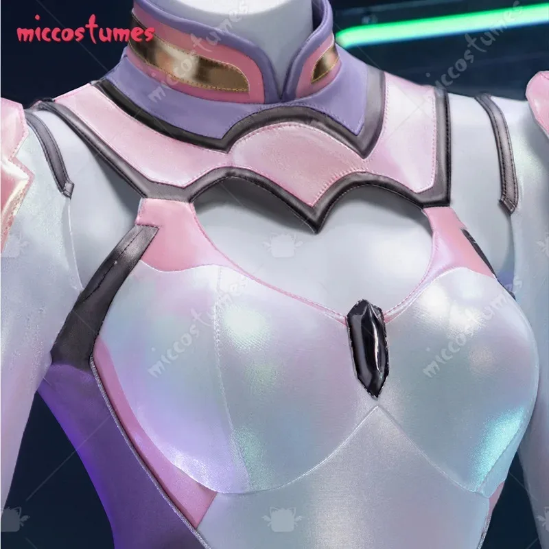 

CyMiccostumes Women's Da Ji Stellaris Phantom Skin Cosplay Bodysuit with Headband and Earrings Halloween Cosplay Costume