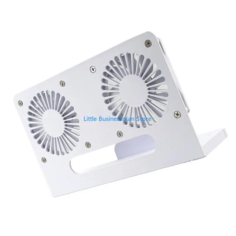USB Modem Ventilation Base Two-Fan Cooling Stand for Home WiFi Heat Relief and Internet Device Shelf Use Daily M76A