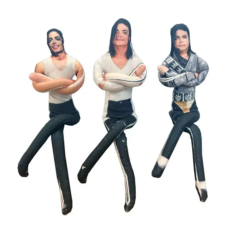 2026 New Style Michael Jackson Cosplay Prop Doll Plush Stuffed Figure Dolls Room Decoration Abstract Joint Mobility Props Gift view 2