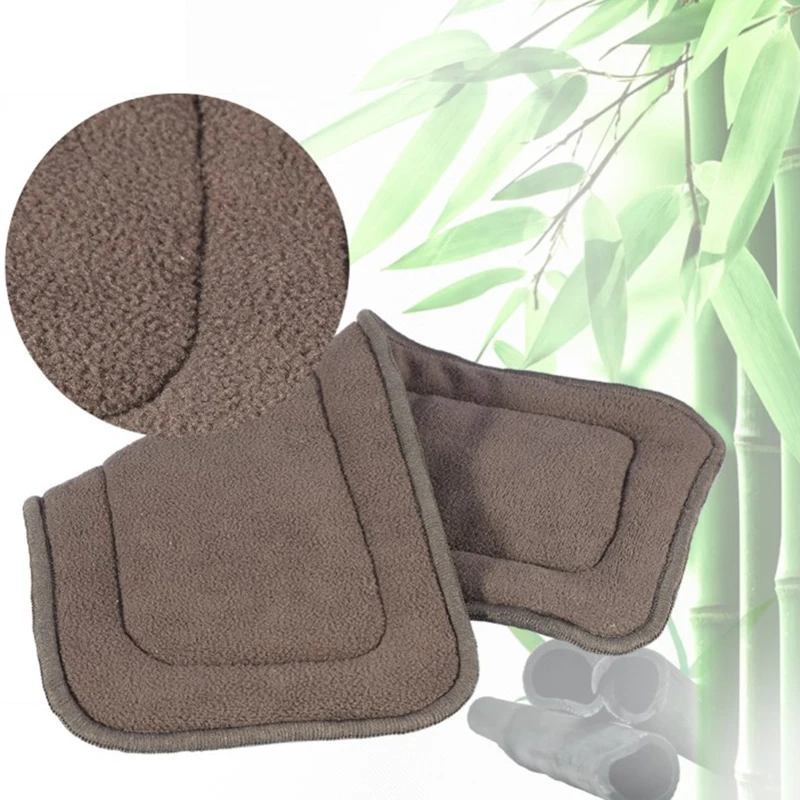 New【1PC Washable Adult Incontinence Pads 5 Layers Bamboo Charcoal Cloth Nappy Liner Insert Pad】