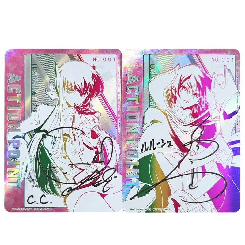 

Аниме Code Geass: Lelouch of The Rebellion DIY: Складная флеш-карта с горячим тиснением и подписью ACG C.C. Коллекционная карточка с персонажами мультфильмов и игр