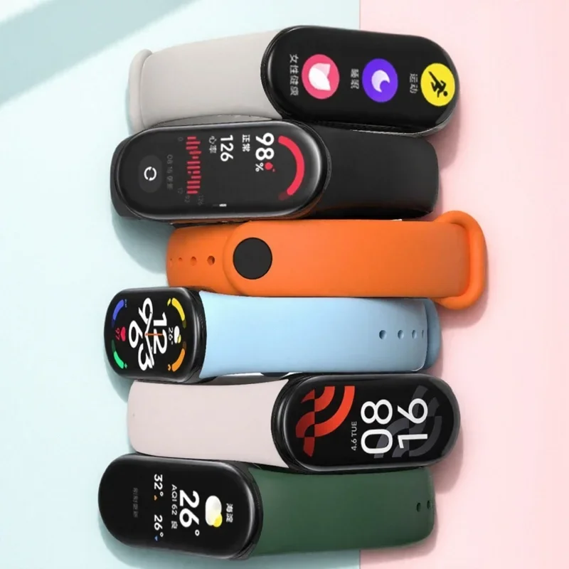 Cinturino per Xiaomi Mi Band 9 8 7 6 Accessori braccialetto NFC Cinturino sportivo in silicone per Miband 3 4 5 Pulseira Correa Mi Band 8 9