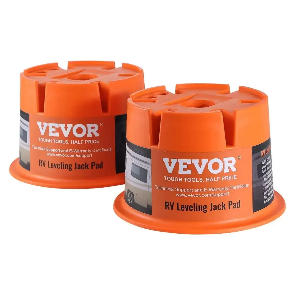

Trailer Jack Block, 2000 lbs Capacity per RV Leveling Block, High-quality Polypropylene RV Camper Stabilizer Blocks