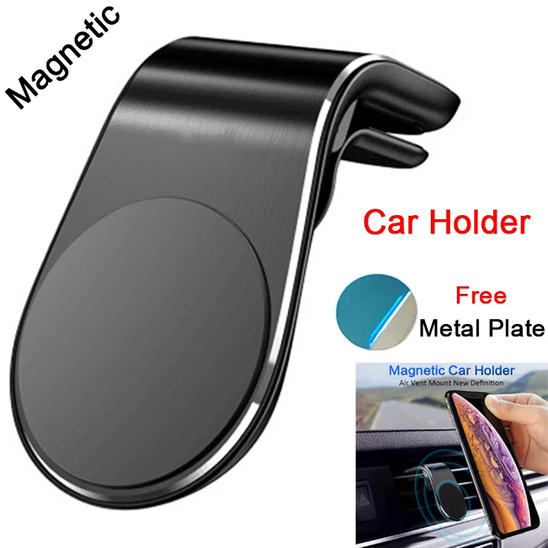 360 Magnetic Phone Holder For iPhone 11 12 13 14 Xiaomi Samsung Metal Air Vent Mount Stand Magnet GPS Stand Holder Bracket inCar