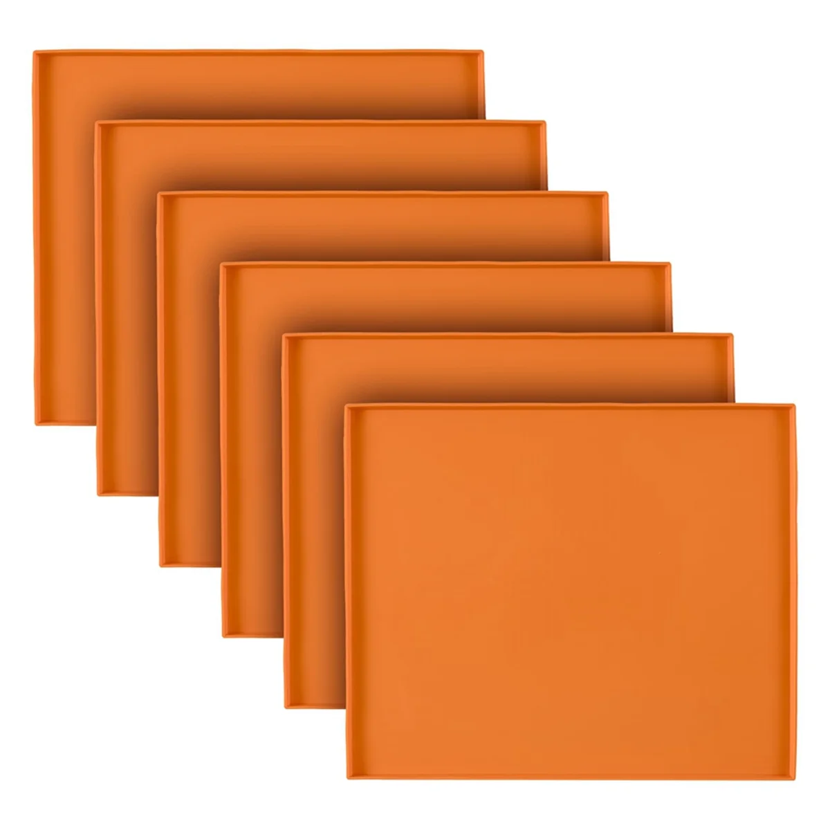 AT16 Silicone Dehydrator Trays for Making Fruit Leather, Non Stick Dehydrator Trays with Raised Edge Reusable Silicone Mats