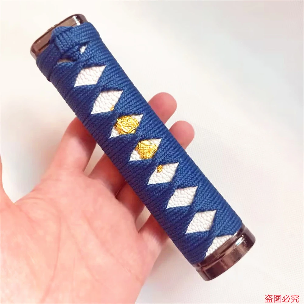 15CM Tsuka Handle Nice Alloy Menuki Fuchi Kashira Silk Ito Fittings For Japanese Wakizashi Katana Sword Parts