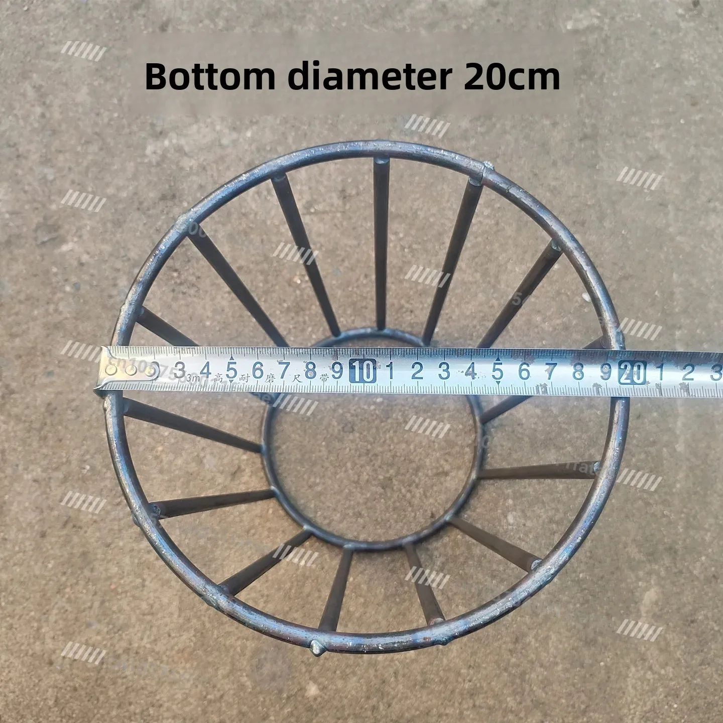 Reinforced Steel Bar Outdoor Fire Pit Grill Stand, Campfire Support Rack, Heavy Duty Fire Pit Grate