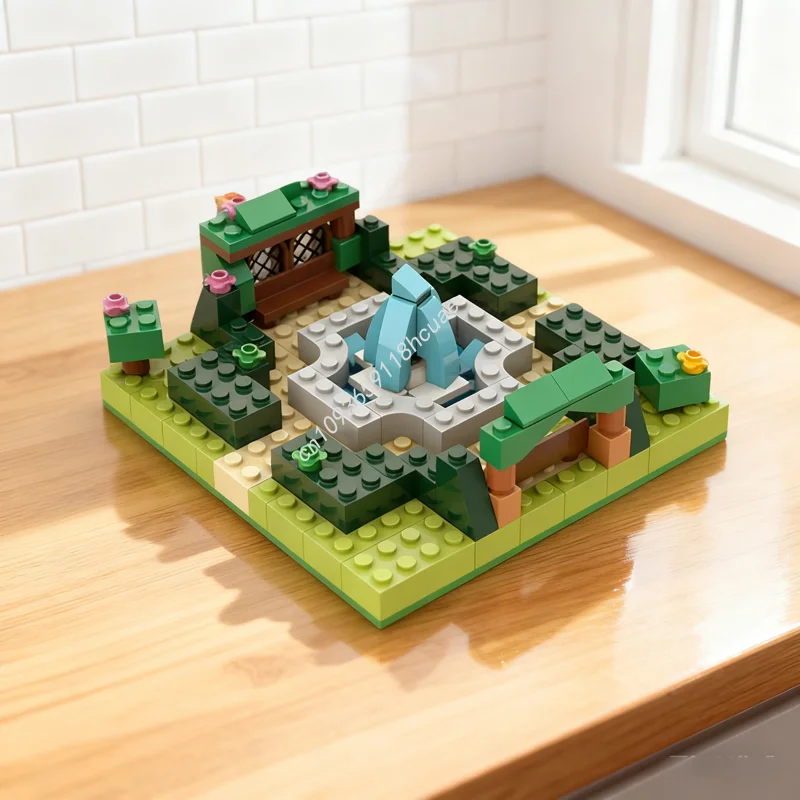 

167 шт. MOC фонтан классическая модель строительные блоки конструкция сборка DIY образование кирпич рождественские подарки детская игрушка на день рождения
