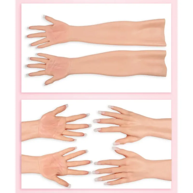 

unique Realistic Silicone Prosthetic Hands Manicurists Practice Hand Model Manicure Training Practice Hand for Acrylic Nails
