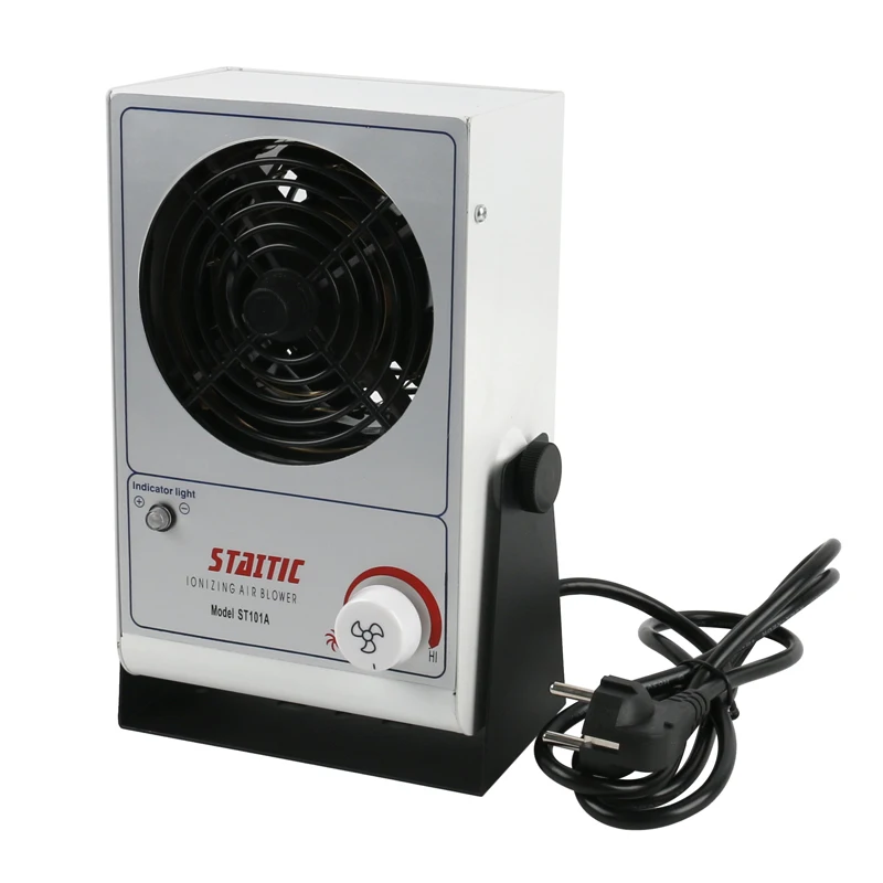 

ST101A Desktop Ion Fan Adjustable ESD Anti-Static Eliminate Equipment Adjustable Ionizing Air Blower Fan For Industrial Produce