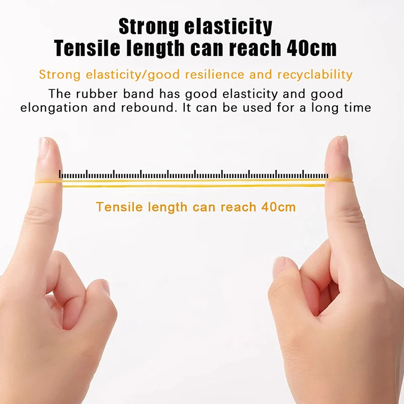 40 مللي متر الأربطة المطاطية المرنة العالية الأصفر O خواتم السحابة قوية مكتب المدرسة اللوازم المنزلية DIY بها بنفسك الحرفية الشعر التعادل لمط