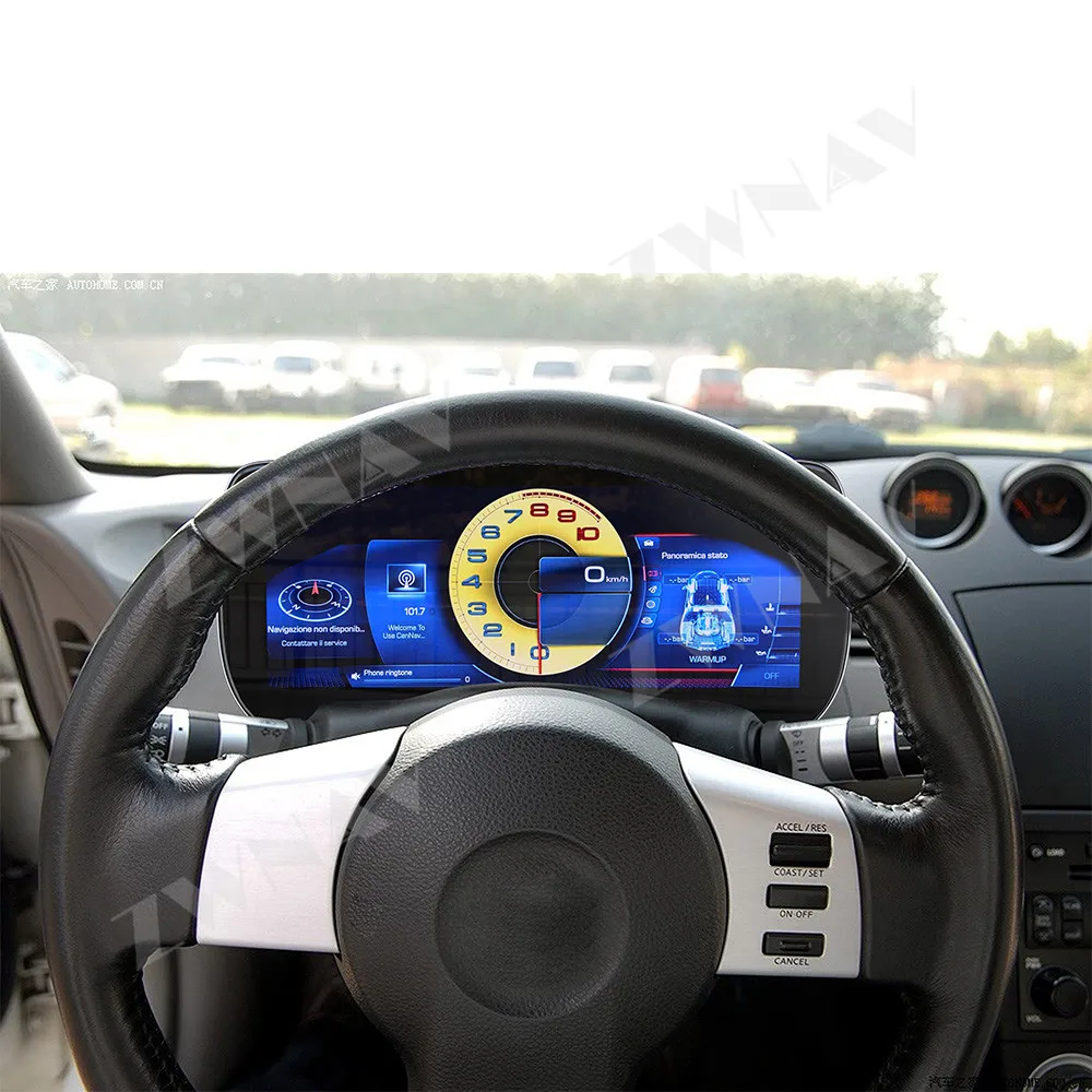

ZWNAV for 350 370Z 2002-2008 Speedometer Car LCD Digital Cluster Virtual Cockpit Dashboard Instrument Panel
