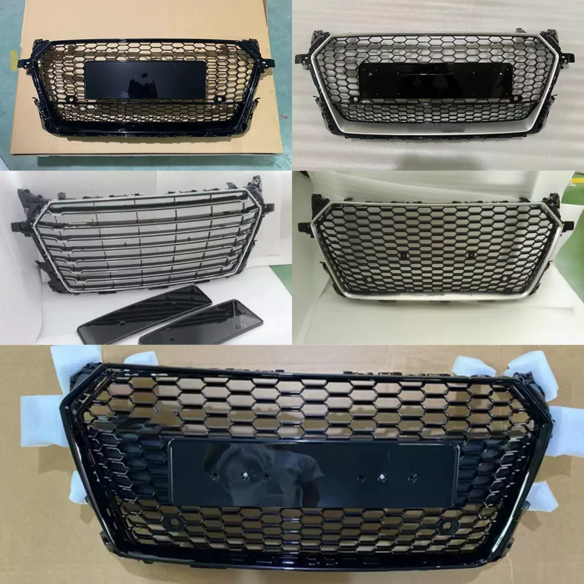 

Front bumper grille for Audi TT TTS 2015-2024 modified new style grill net radiator Car accessories