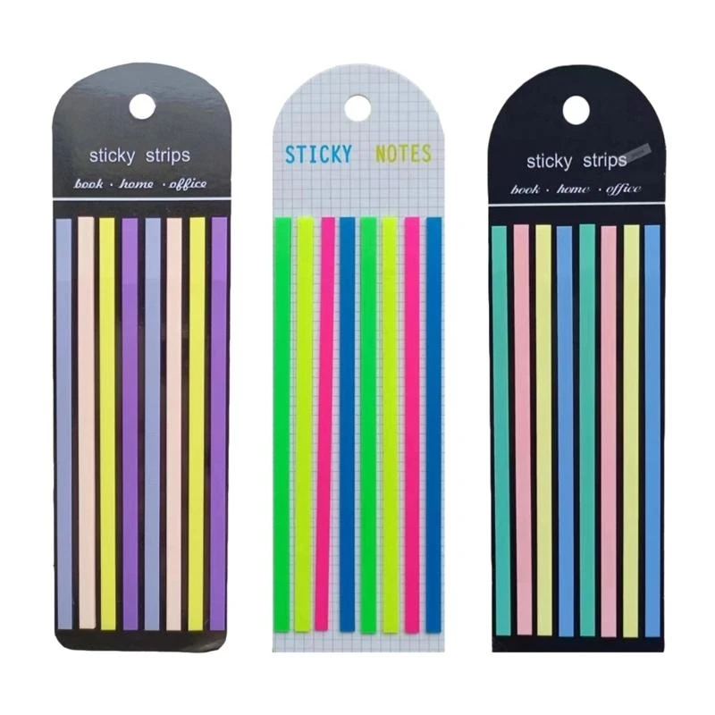 Long Page Flags Tab Strip Index Tab Translucent Long Page Marker Tabs for School 