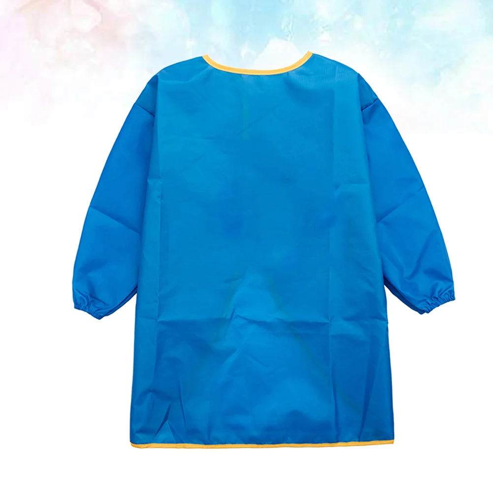 

1pc Waterproof Painting For Children Art Smock Kids Long Sleeve Adjustable Art Smock Reusable Drawing Cloak 105-130Cm Blue
