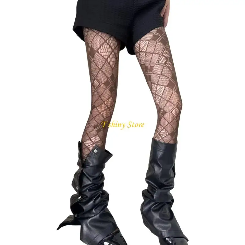 

N58F Women's Patterned Tights Stockings Mesh Pantyhose Stockings Leggings for Party Club
