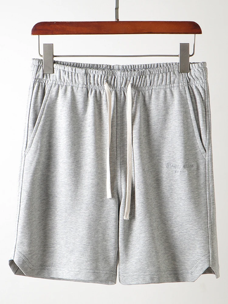 

Мужские хлопковые шорты Ele: дышащие, повседневные, свободного кроя, с прямой строчкой, летние, модные, городские, с эластичным поясом