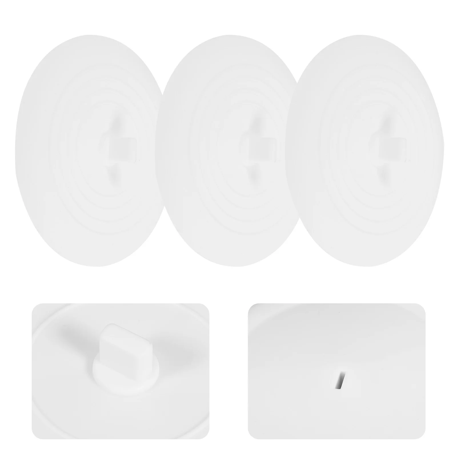 3 قطعة حوض الاستحمام سيليكون سدّادة مكافحة الشعر تسد المكونات للحمام حوض الاستحمام بالوعة المطبخ غطاء للصرف متعدد الوظائف #5