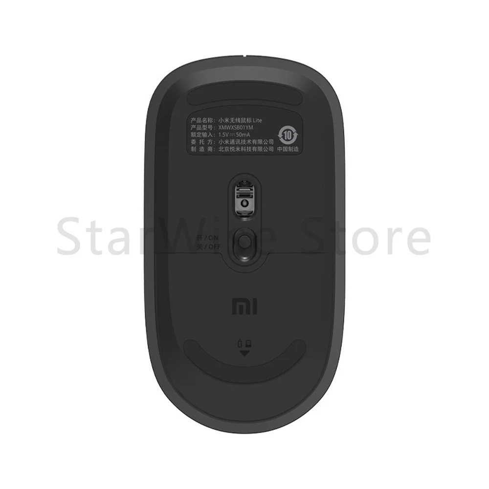 Xiaomi Wireless Mouse Lite/ Lite 2 2.4Ghz Portable 1000dpi Office Mouse wholesale Free Shipping Black Mouse XMWXSB01YM