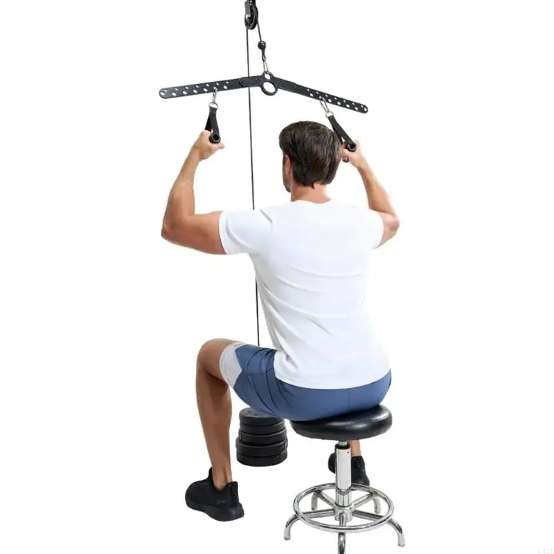 Ergonomic Regulable Workout Bar For Back And Triceps With Quick Installation Professional Gym Accessory