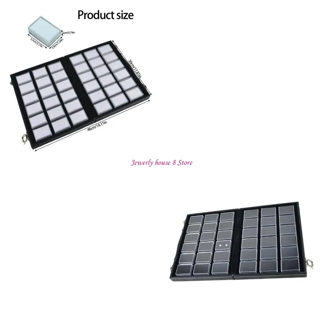 

Elegant Clear Acrylic Jewelry Storage Box and Compact Leather Carrying Bag