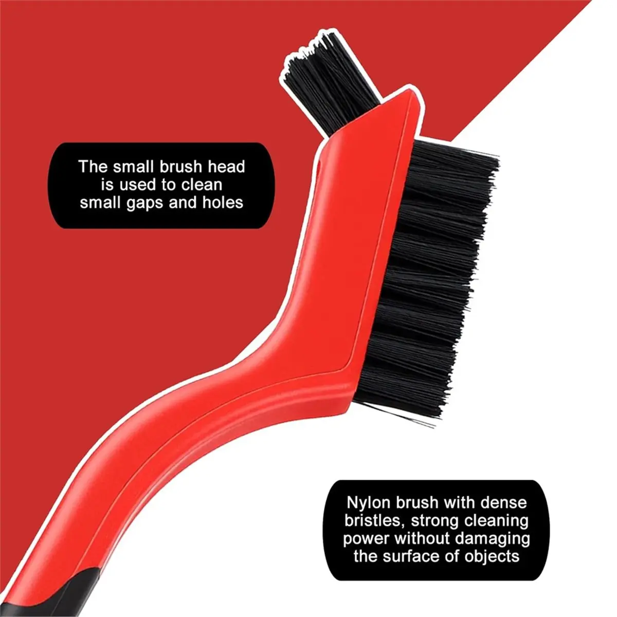 DT57 LATEST MODEL Nylon Brushes,6Pcs Non-Scratch Nylon Cleaning Brushes with Head and Two Small Shovels Car Detailing Brush Set