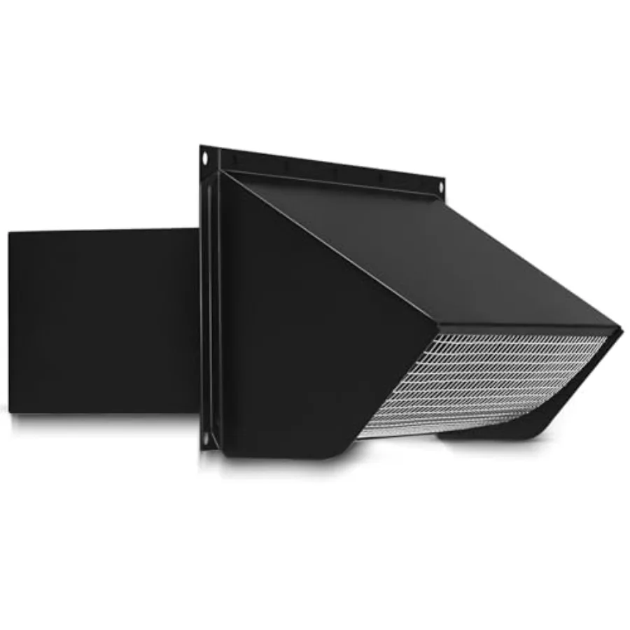 

Microwave Vent Range Hood Wall Cap 3-1/4" x 10" Rectangular Exhaust Vent Cover with Damper and Screen Replacement for Broan and