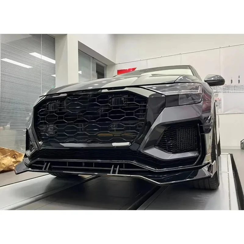 

Hot Sale Manufacture Q8 To RSQ8 Front Bumper Kit For Q8 2020 2021 2022 2023 Car Body Kits With Grille Acc s Holes