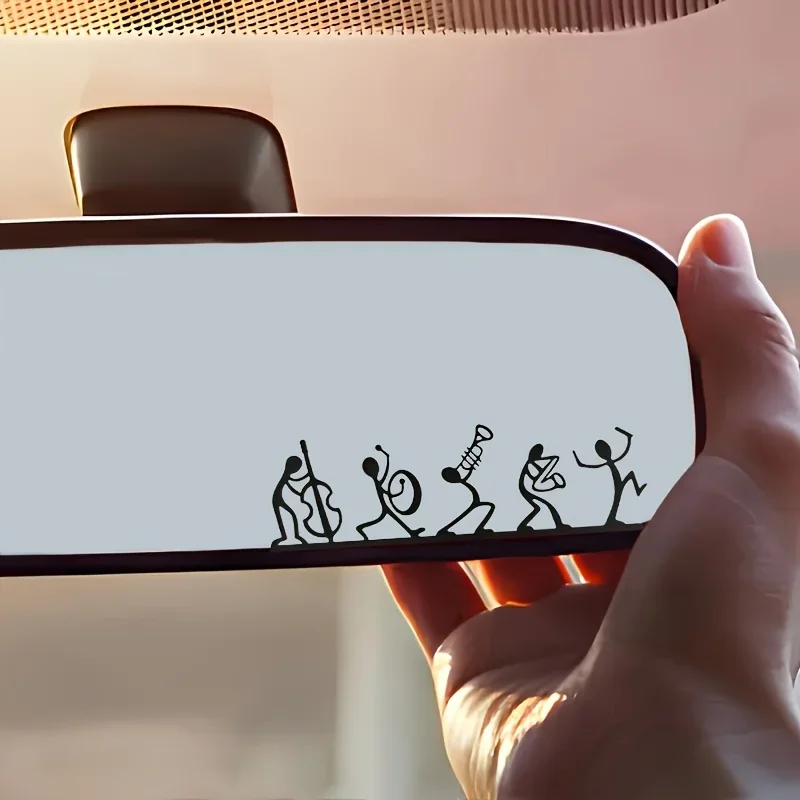 Stylish Band Performance Sticker - Car Sticker,Rearview Mirror Sticker -Suitable for Rearview Mirrors,Glass,And Other Locations