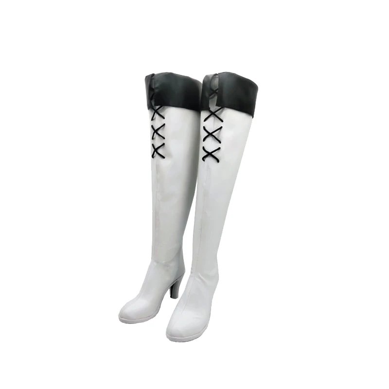 Esdeath Cosplay Shoes Anime Akame ga KILL! Cosplay DokiDoki Women White Long Boots Esdeath Cosplay Shoes Halloween