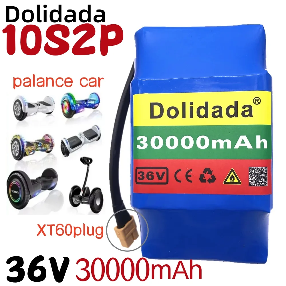 100% brand new original 10S2P 36V battery 30000mAh lithium-ion battery pack, suitable for scooter torque battery