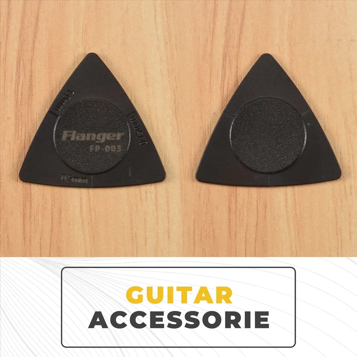IN-A888U! 10pcs Triangle-Guitar picks 1.0 0.75 0.5 mm Thickness in PC + ABS Material Antislip Style Picks Black