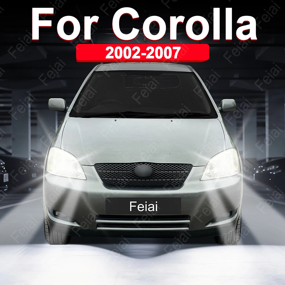 

LED Headlights Bulb For Toyota Corolla 2002 2003 2004 2005 2006 2007 Corolla E120 Accessories Car Headlamp High Low Beam Light