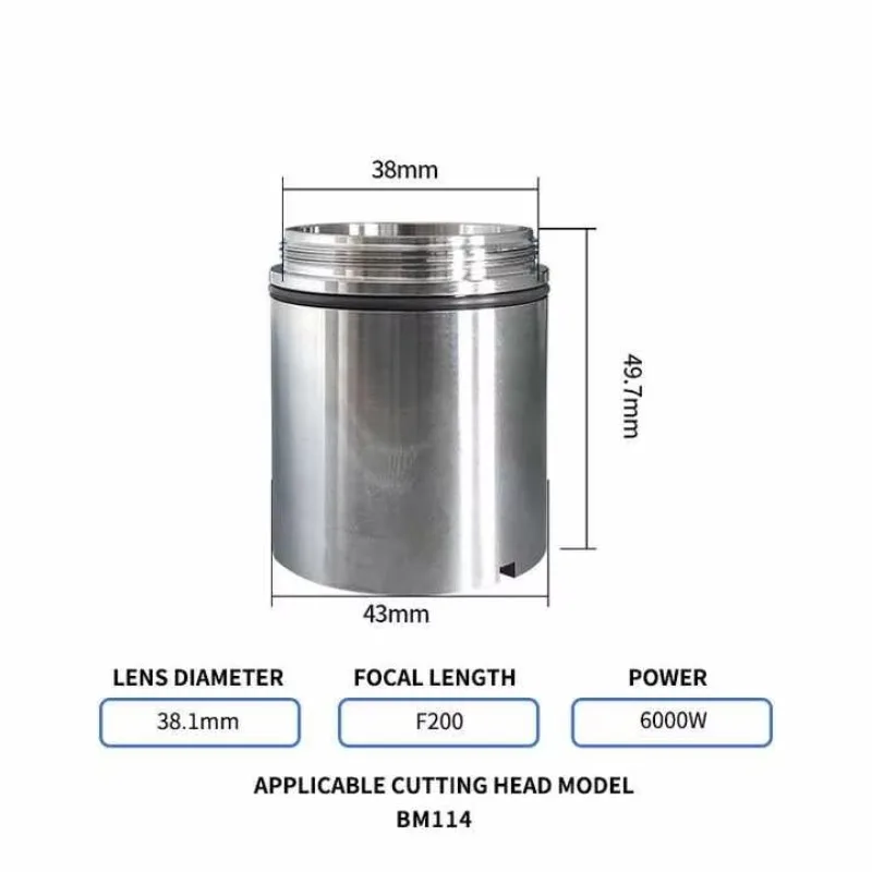

OEM K9 Collimate Lens D30 F125 25 mm Fiber Laser Head Spare Parts