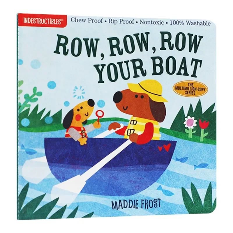 Indestructibles Row Row Row Your Boat,Baby Children's books aged 1 2 3,English picture book 9781523505104