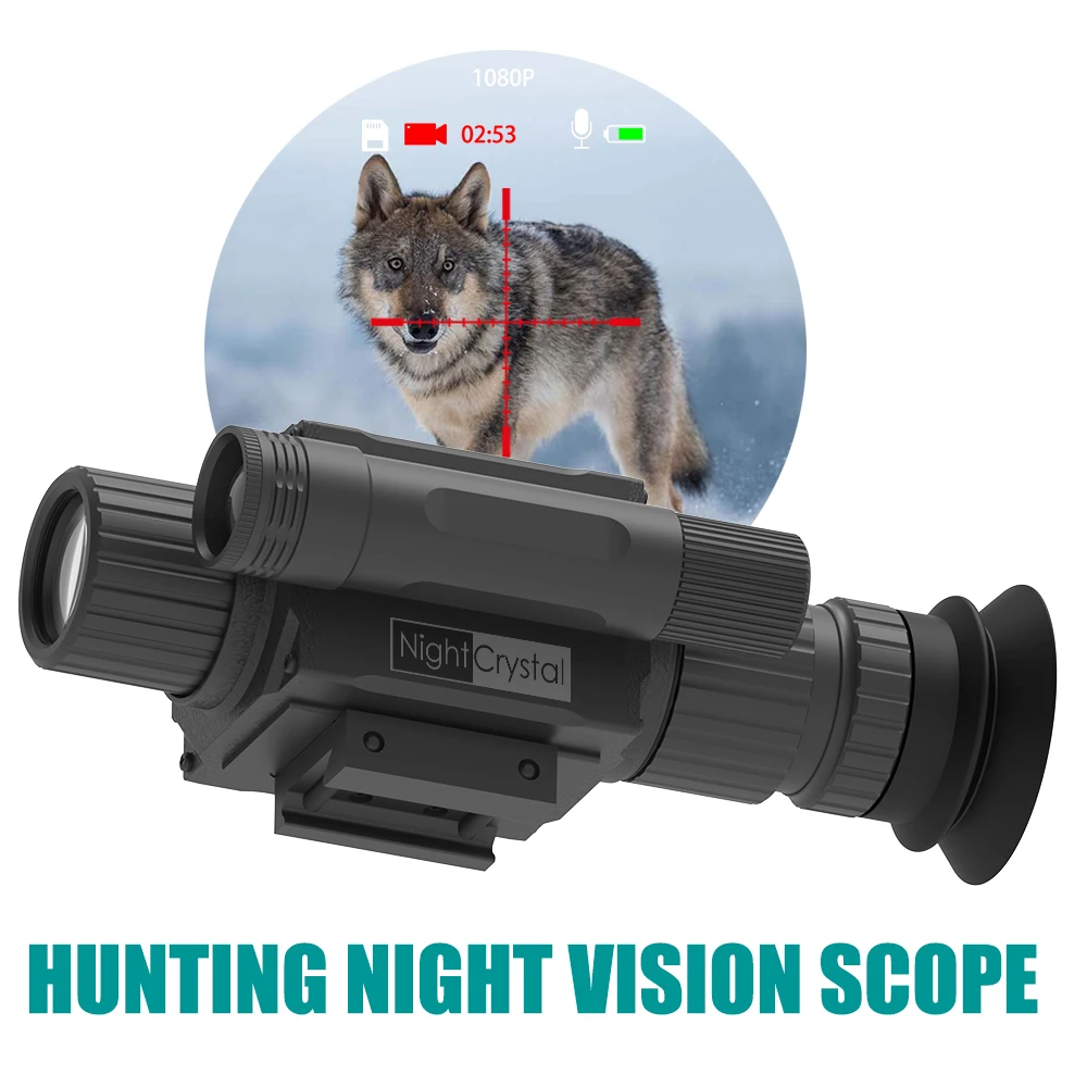 Megaorei NK008 Night Vision Hunting Scope Goggles Monocular Infrared Camera Photo Video Recorder Sight 850nm 940nm IR Metal Body