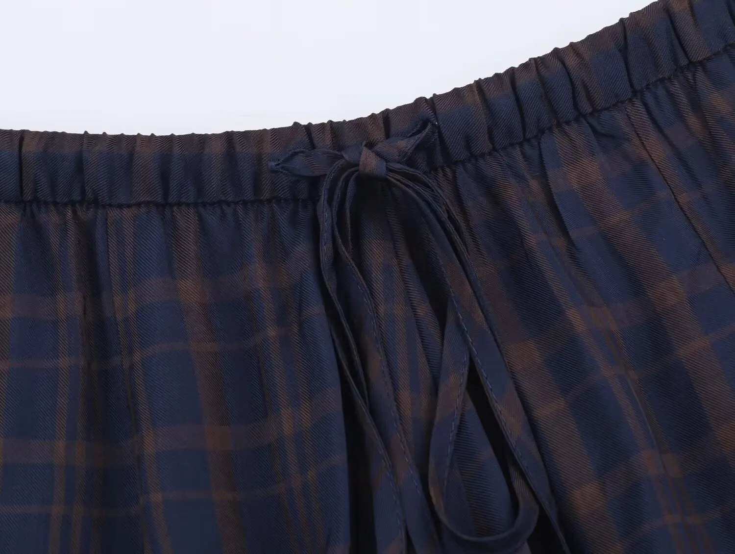 Frauen 2025, Herbst Mode Vielseitige Pumphose Plaid Gedruckt Lose Hosen Weibliche High-Taille Kordelzug Casual Hosen – Detail 20