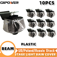 10pcs Beam Cover Plastic Rain Cover Dmx 5R 7R Beam LED Moving Head Light Protect Rain Cover Waterproof Raincoat Snow