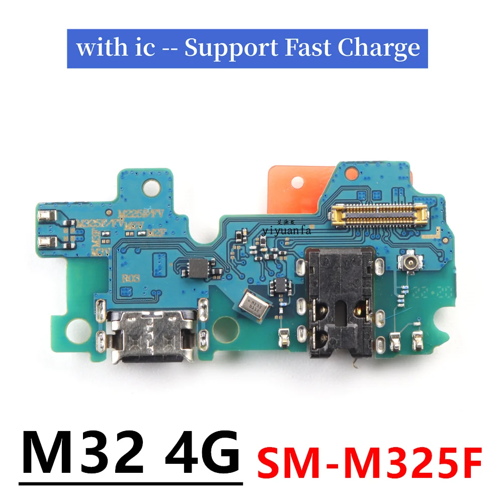 For Samsung Galaxy M13 F13 M135F E135F M22 M225F M32 M325F M31S USB Charging Port Dock Charger Plug Connector Board Flex Cable