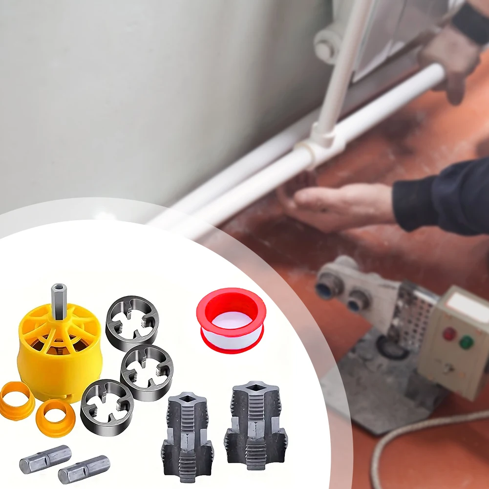 PVC Thread Maker Tool Kit Plastic Pipe Fast Threading Tool For Professional Cutting Pipe Threader