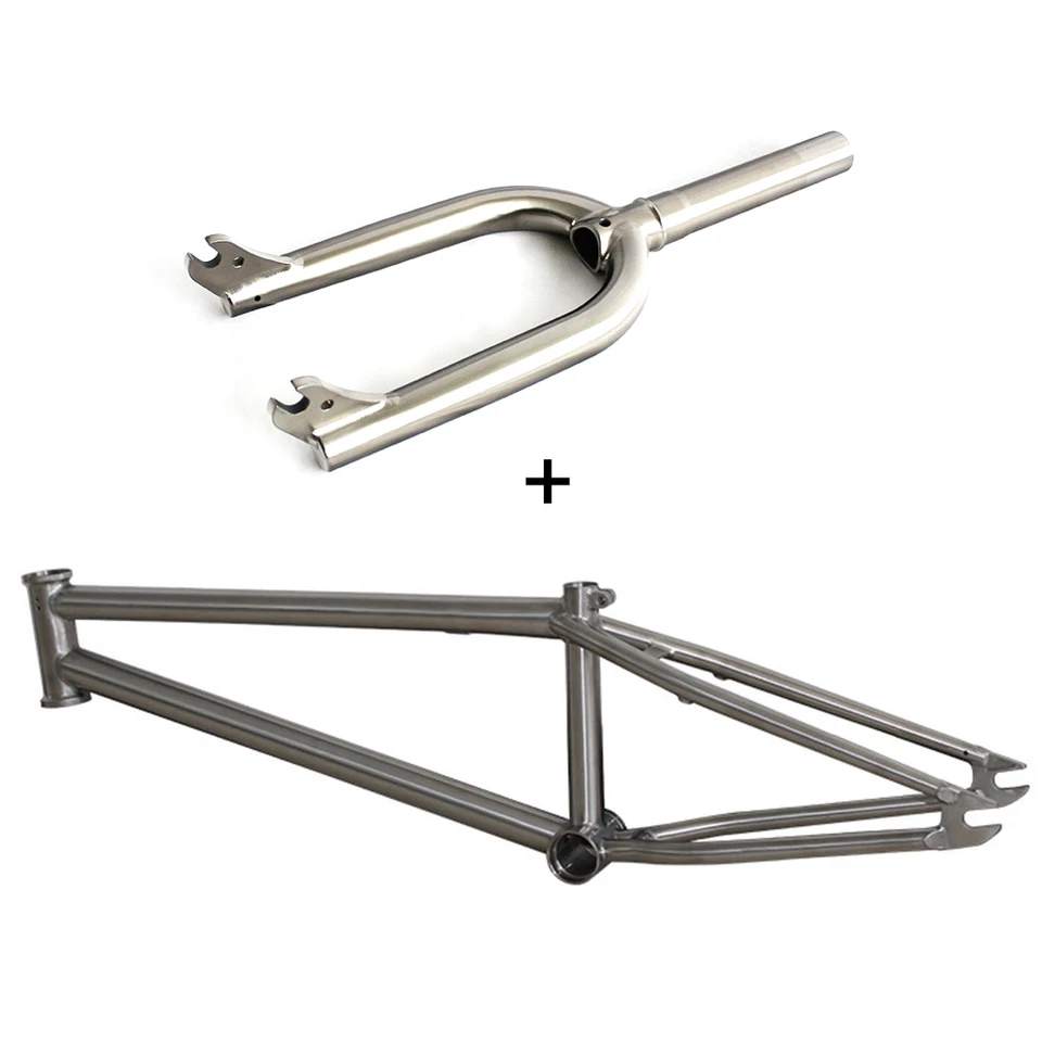 Bmx-チタンフレームセット,自転車アクセサリー,フォーク,20インチ,6