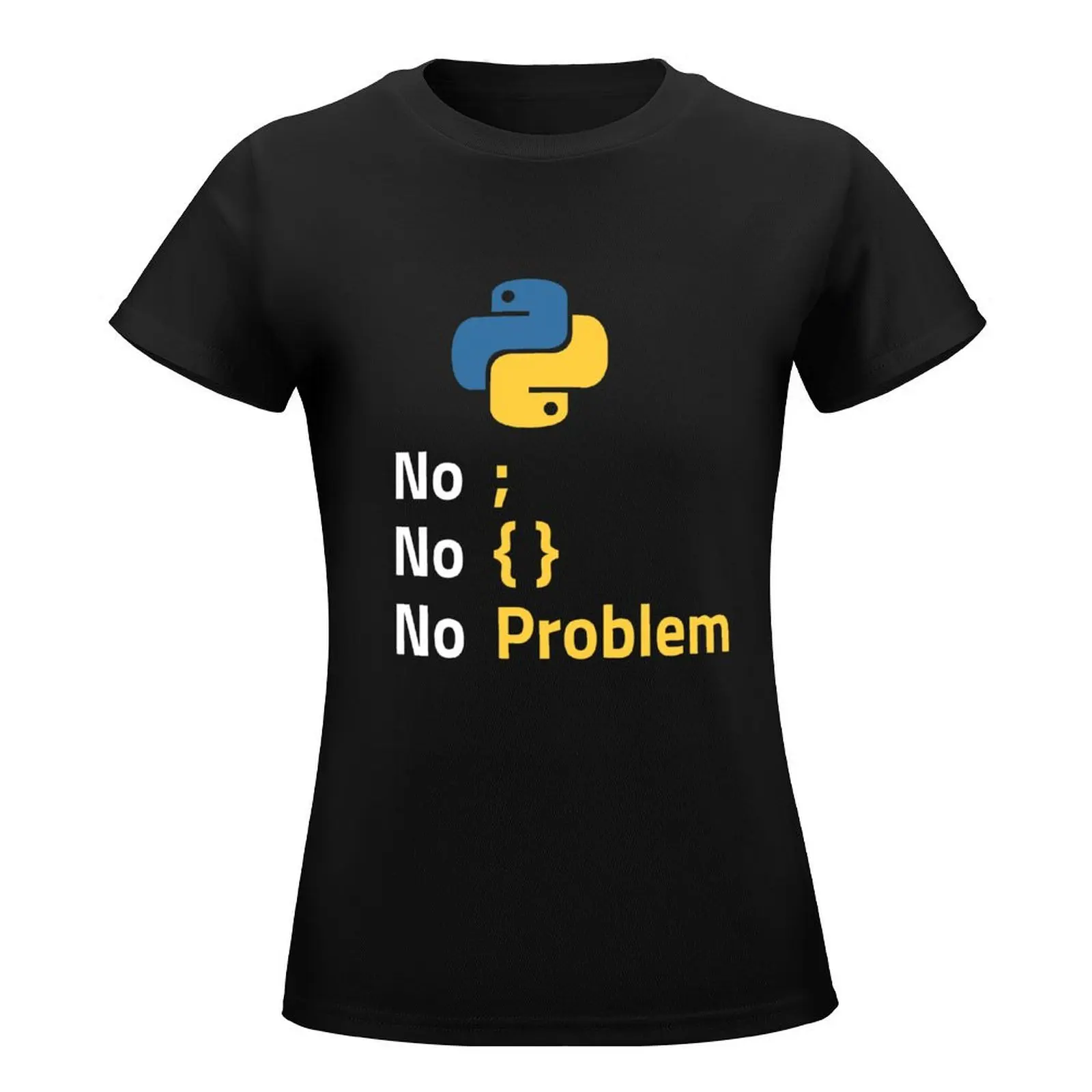 Python Programmer No Problem T-Shirt Aesthetic clothing kawaii clothes shirts graphic tees t-shirts for Women graphic tees